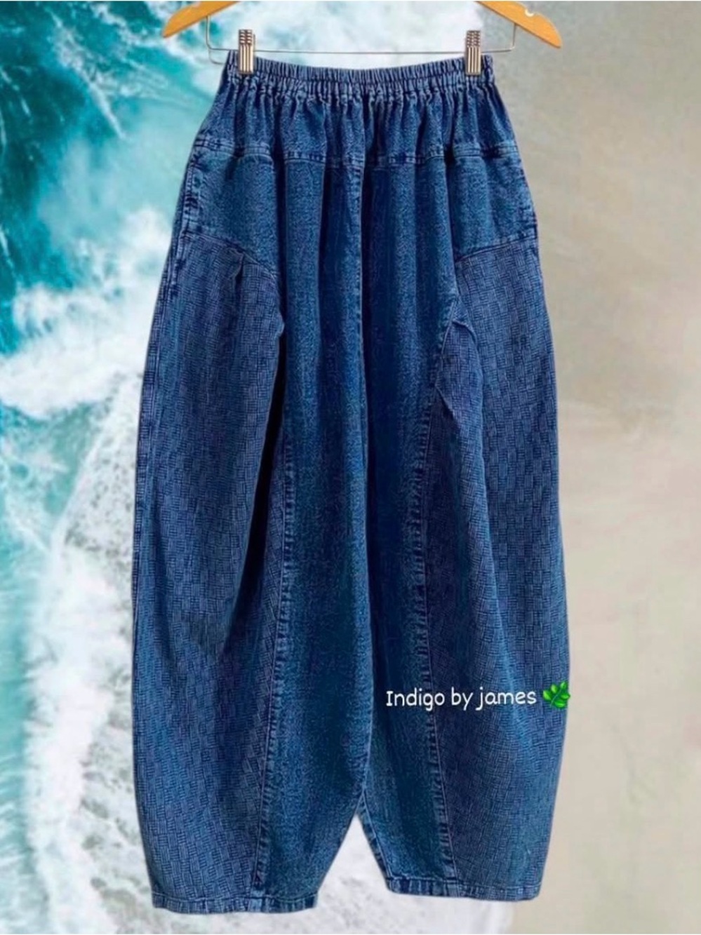 Indigo Blue Balloon Women’s pants - Elastic Waist Sz S-XXL